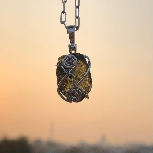Ciondolo moldavite - ciondolo,