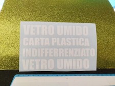 7 Adesivi In Vinile Bianco