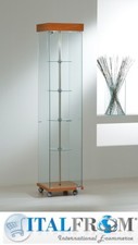 Vetrina Girevole Motorizzata Italfrom con Faretti Alogeni Arredo 40x40x h187 cm