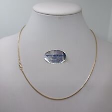 COLLANA UOMO-DONNA UNISEX MAGLIA CODA DI TOPO IN ORO GIALLO  18KT 3,6 GR (7954)