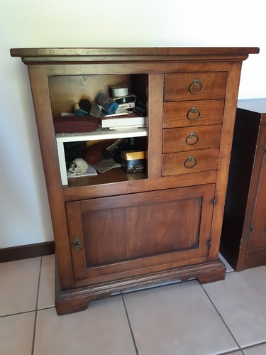 Mobiletto legno massello arte - legno,