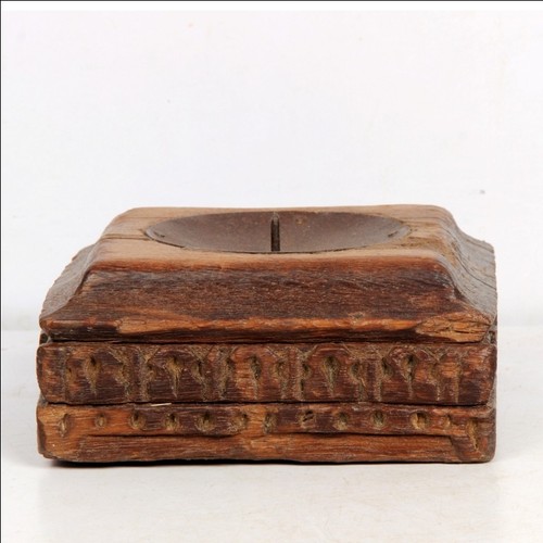Antico legno colonna basamento - antico,