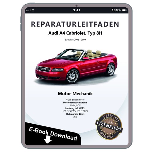 Audi cabrio motore - audi, (02-09)