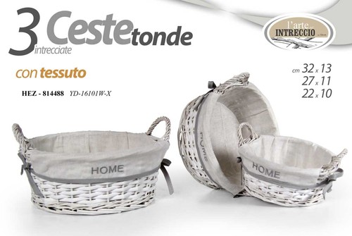 Cestini bianchi vimini - 3,