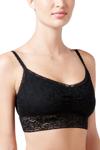 Reggiseno bralette pizzo nero