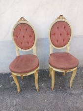 COPPIA SEDIE LACCATE VENEZIANE