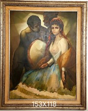 Quadro olio su tela con