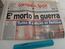 CORRIERE DELO SPORT - MORTE RACITI ULTRAS CATANIA PALERMO -  3 FEBBRAIO 2007