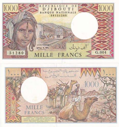 Gibuti 1000 franchi 1991 p - 1991,