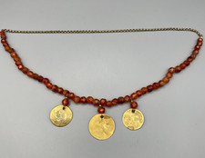 Collana di perle corniola