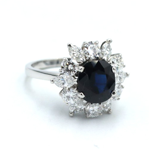 Anello margherita vintage con