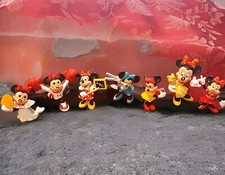 Lotto di 7 figurine vintage Minnie Mouse in PVC