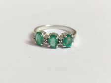 Argento Smeraldo Anello 3