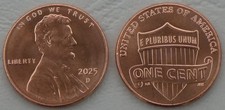 USA 1 centesimo Lincoln 2025 D non usato