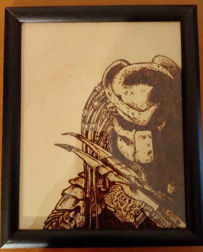 Pirografia legno predator - ,