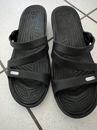 Sandali crocs neri taglia w10 - neri,