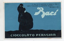 CIOCCOLATO PERUGINA - BACI - Frase di Mussolini - Illustratore FEDERICO SENECA