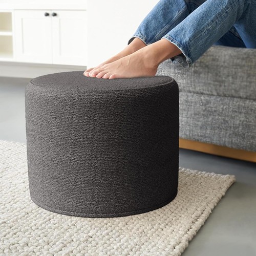 Beautiful boucle pouf ottoman - pouf,
