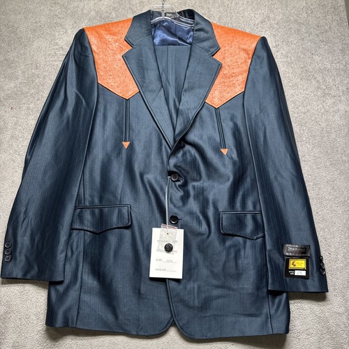 Tuta blu stile - western, chalino
