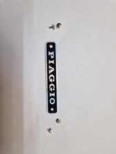 TARGHETTA Alluminio SCRITTA LISCIA SELLA PIAGGIO CIAO R e SC