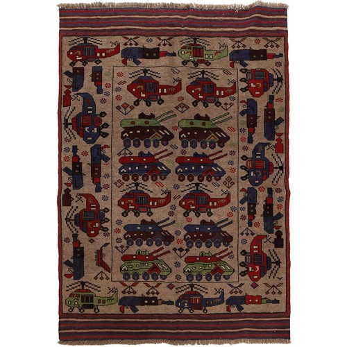 Tappeto vintage guerra - , afghana