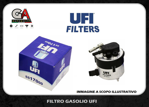 Filtro gasolio ufi 5517000 per - filtro,