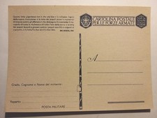 Cartolina Postale per le Forze Armate - Franchigia.