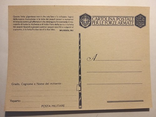 Cartolina postale per forze - cartolina,