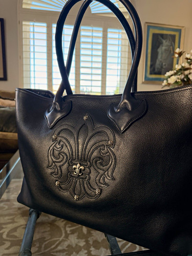 Borsa nera stile cuori - , cromati