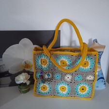 Borsa Granny a Uncinetto