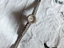 Orologio da donna Universal Geneve oro bianco 18 Kt diamanti  anni 50/60