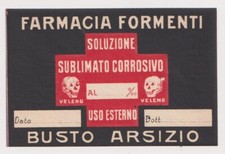 etichetta farmaceutica vintage