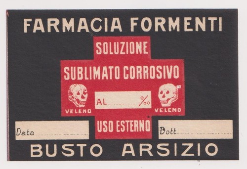 Etichetta farmaceutica vintage - farmaceutica,