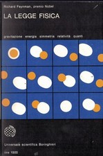 LA LEGGE FISICA di Richard Feynman 1971 Boringhieri libro gravitazione energia