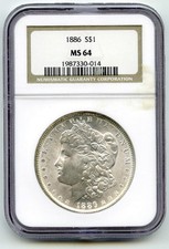 1886 Morgan Argento Dollaro