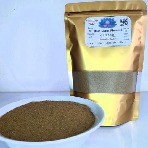 Polvere loto blu essiccata - polvere,