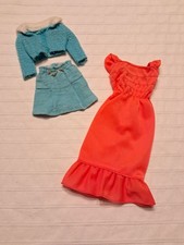 1974 Coppia abiti Barbie Best Buy #7752,#7814 Vintage Mattel-NO DOLLS