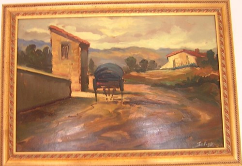 Livorno olio tavola 35x50 - livorno,