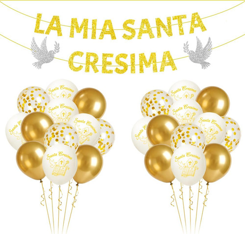 Palloncini santa cresima - santa,