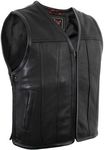 Gilet moto uomo vera - gilet, pelle