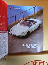 Scheda Alfa Romeo 1600 Spider Duetto Allegato Al Modello In Scala ^ Leggi Info ^