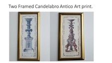 Two framed candelabro - candelabro, antico