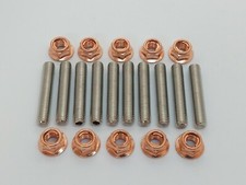 Borchie collettore scarico inox Peugeot 306 GTI Gti 6 Rallye e dadi flangia