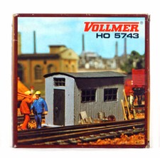 VOLLMER 5743 HO H0 1:87 CAPANNONI PORTAUTENSILI, CAPANNONI IN LAMIERA POZZATA, 3 utensili da stiro