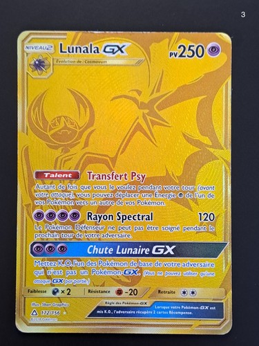 Carte pokémon lunala - carte,