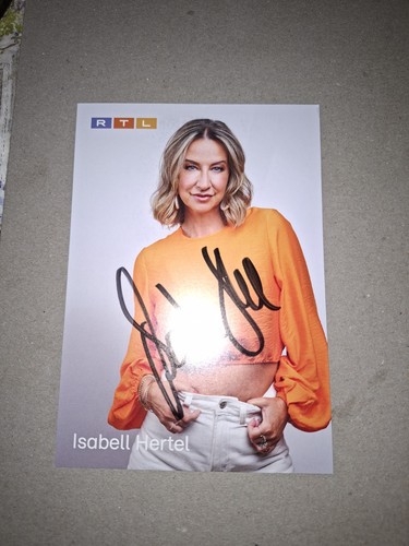 Biglietto autografo isabell - biglietto,