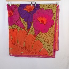 Foulard Yves Saint Laurent  in pura seta multicolore 130x130cm