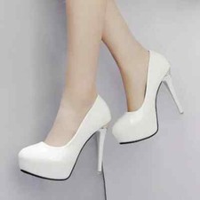 scarpe decolte 12 cm bianco