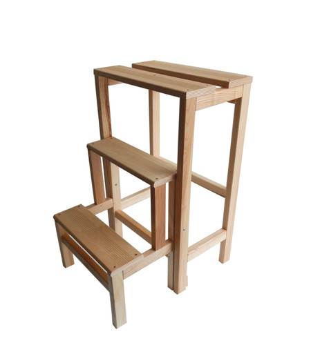 Sgabello scala con gradini a - con,