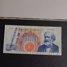 Banconota Italiana 1000 Lire Verdi Del I Tipo Rara 1964 Lotto Z31